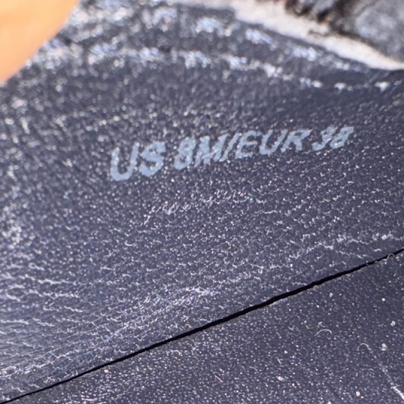 Vince Navy Blue Suede Platform Loafers Women's Size 8 Espadrille Slip On Casual - Picture 11 of 11